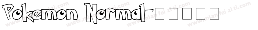 Pokemon Normal字体转换